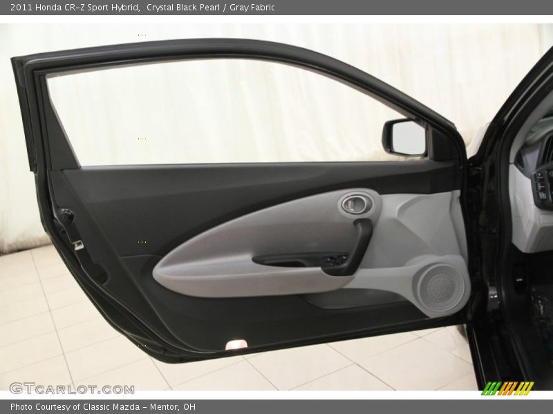 Crystal Black Pearl / Gray Fabric 2011 Honda CR-Z Sport Hybrid