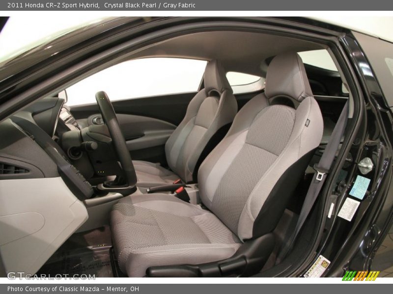 Crystal Black Pearl / Gray Fabric 2011 Honda CR-Z Sport Hybrid