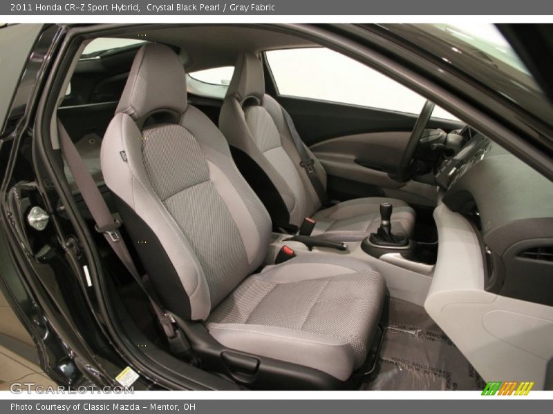 Crystal Black Pearl / Gray Fabric 2011 Honda CR-Z Sport Hybrid