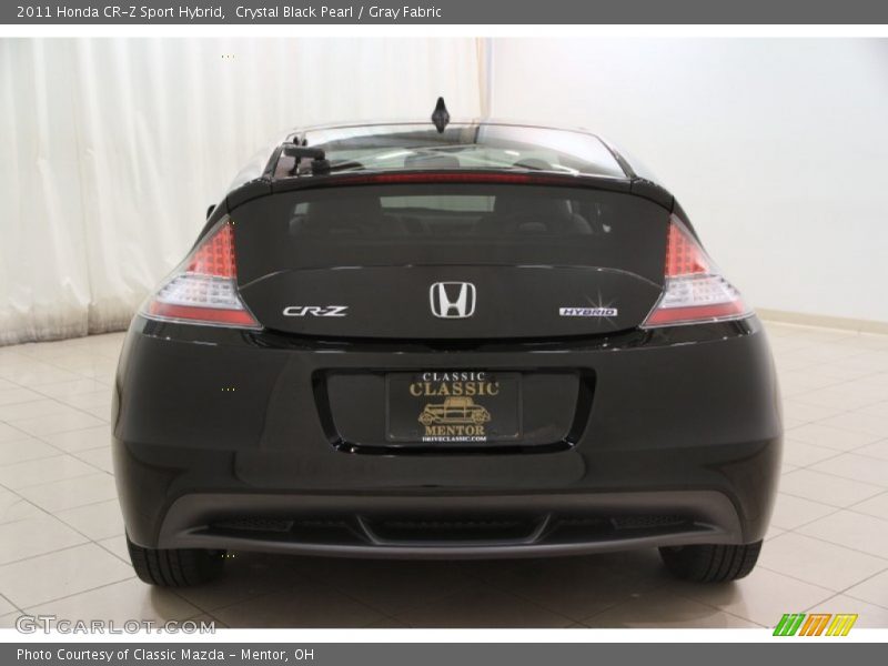 Crystal Black Pearl / Gray Fabric 2011 Honda CR-Z Sport Hybrid
