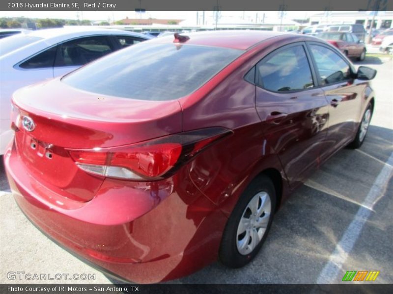 Red / Gray 2016 Hyundai Elantra SE