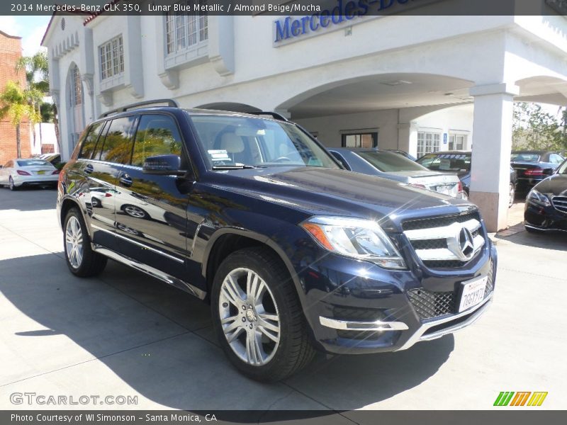 Lunar Blue Metallic / Almond Beige/Mocha 2014 Mercedes-Benz GLK 350