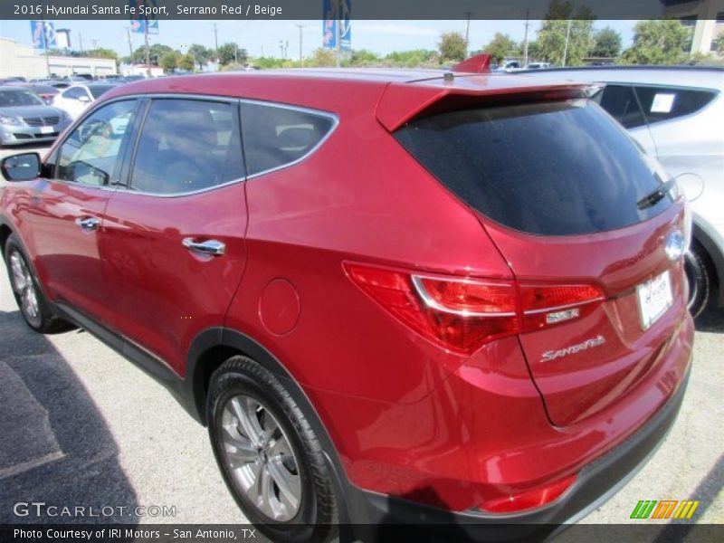 Serrano Red / Beige 2016 Hyundai Santa Fe Sport