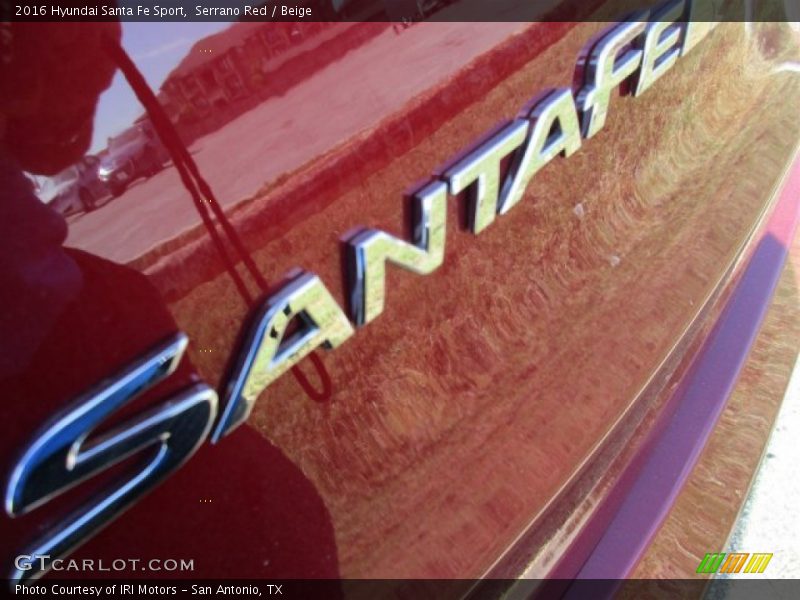 Serrano Red / Beige 2016 Hyundai Santa Fe Sport