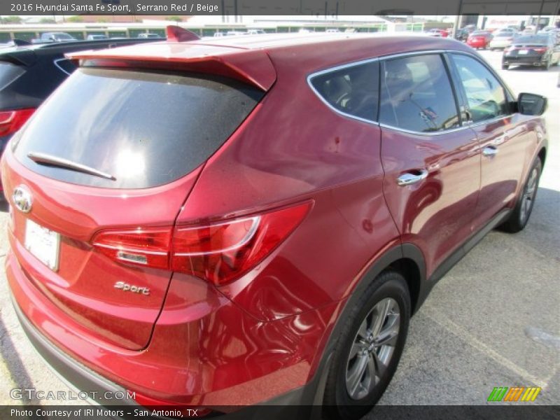 Serrano Red / Beige 2016 Hyundai Santa Fe Sport