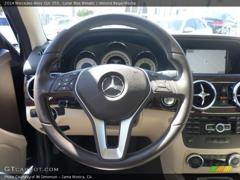 Lunar Blue Metallic / Almond Beige/Mocha 2014 Mercedes-Benz GLK 350