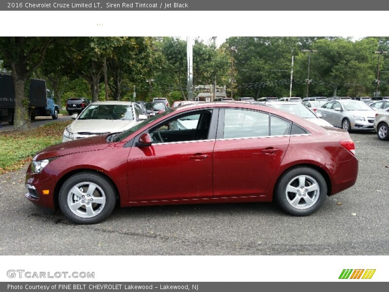 Siren Red Tintcoat / Jet Black 2016 Chevrolet Cruze Limited LT