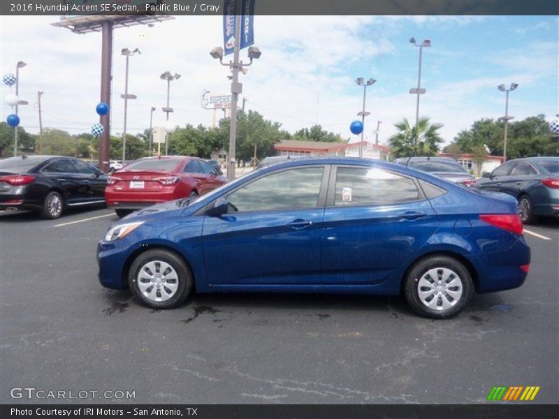 Pacific Blue / Gray 2016 Hyundai Accent SE Sedan