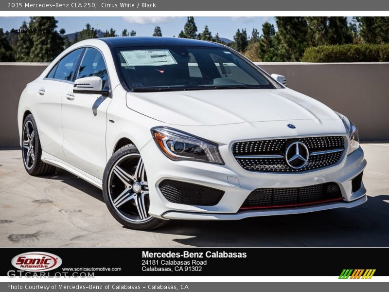 Cirrus White / Black 2015 Mercedes-Benz CLA 250