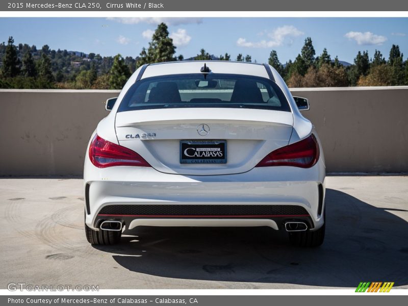 Cirrus White / Black 2015 Mercedes-Benz CLA 250