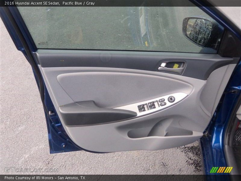 Pacific Blue / Gray 2016 Hyundai Accent SE Sedan
