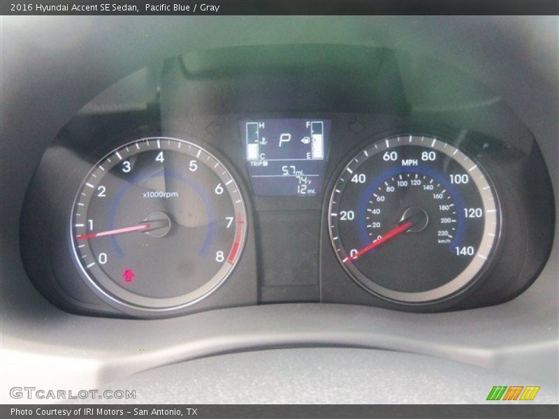 Pacific Blue / Gray 2016 Hyundai Accent SE Sedan