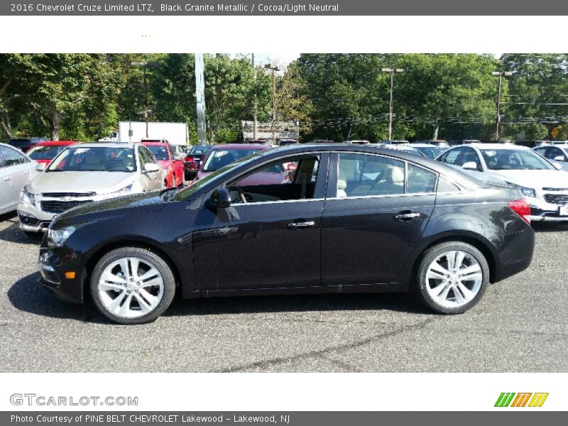 Black Granite Metallic / Cocoa/Light Neutral 2016 Chevrolet Cruze Limited LTZ