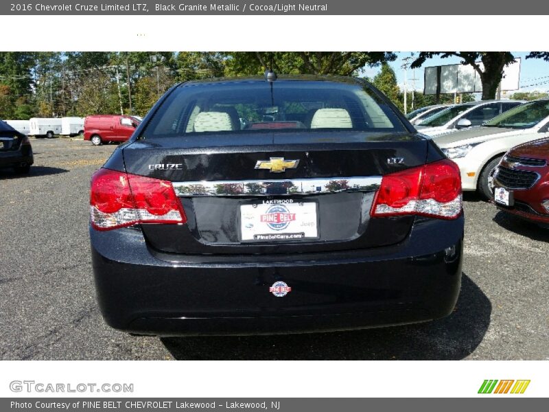 Black Granite Metallic / Cocoa/Light Neutral 2016 Chevrolet Cruze Limited LTZ