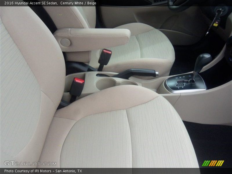 Century White / Beige 2016 Hyundai Accent SE Sedan