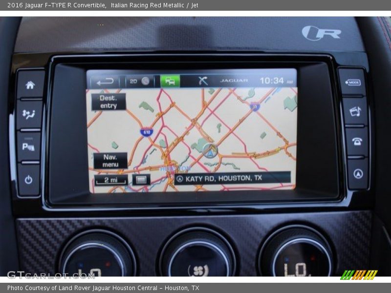 Navigation of 2016 F-TYPE R Convertible