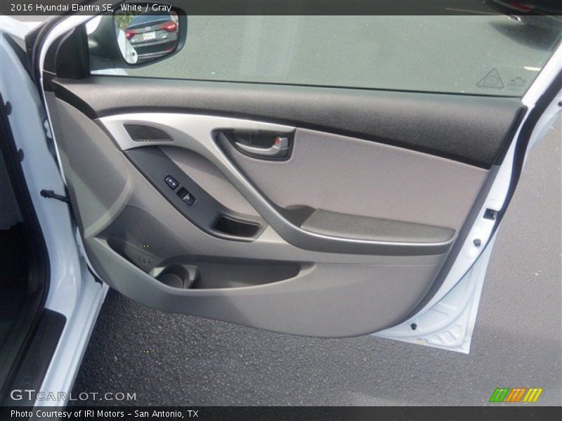 White / Gray 2016 Hyundai Elantra SE