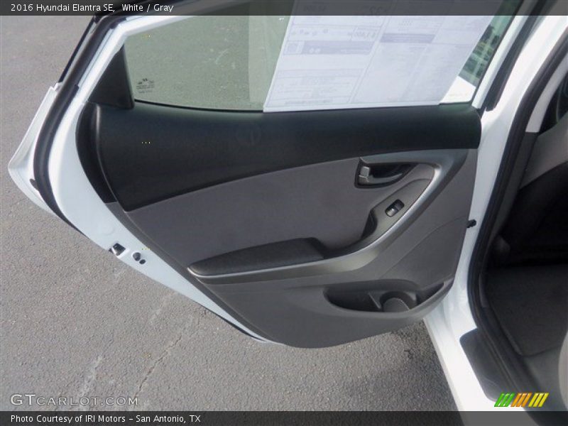 White / Gray 2016 Hyundai Elantra SE