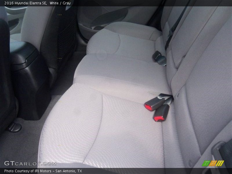 White / Gray 2016 Hyundai Elantra SE