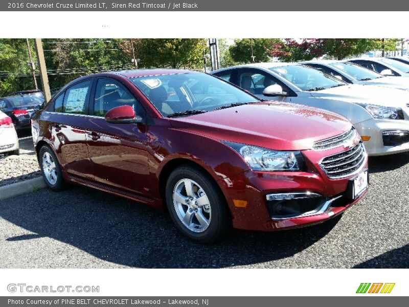 Siren Red Tintcoat / Jet Black 2016 Chevrolet Cruze Limited LT