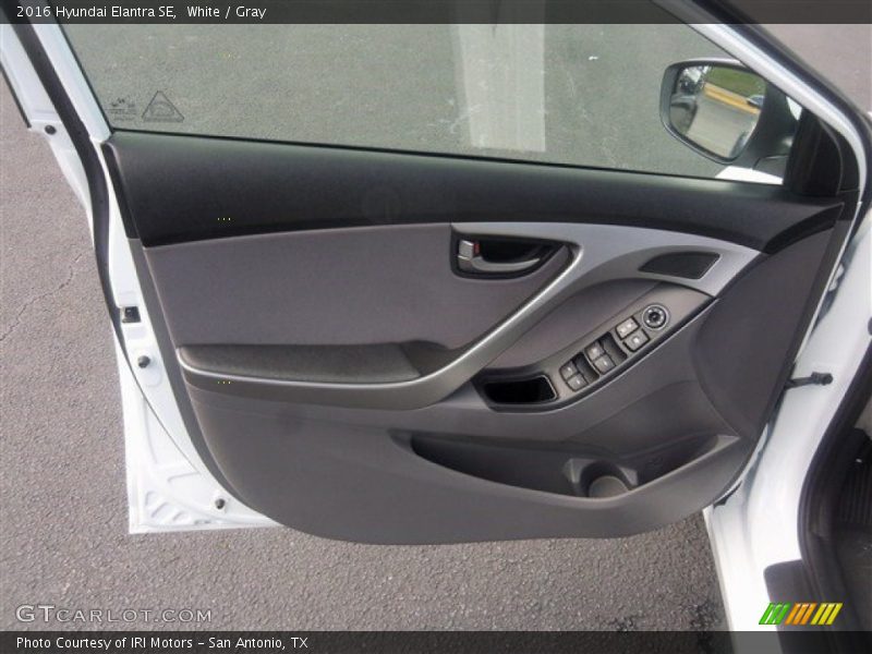 White / Gray 2016 Hyundai Elantra SE
