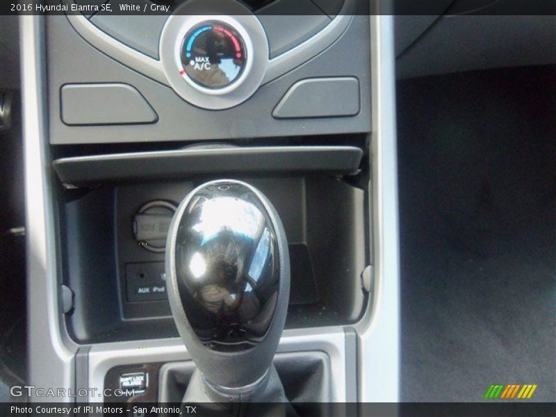 White / Gray 2016 Hyundai Elantra SE