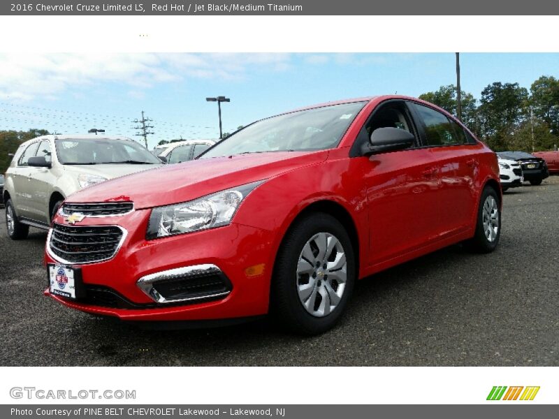 Red Hot / Jet Black/Medium Titanium 2016 Chevrolet Cruze Limited LS