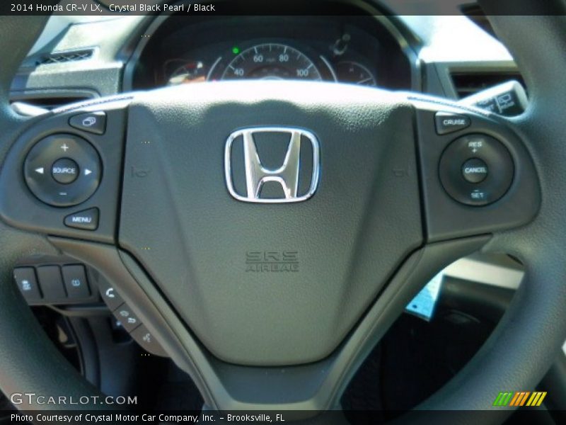 Crystal Black Pearl / Black 2014 Honda CR-V LX