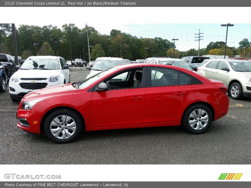 Red Hot / Jet Black/Medium Titanium 2016 Chevrolet Cruze Limited LS