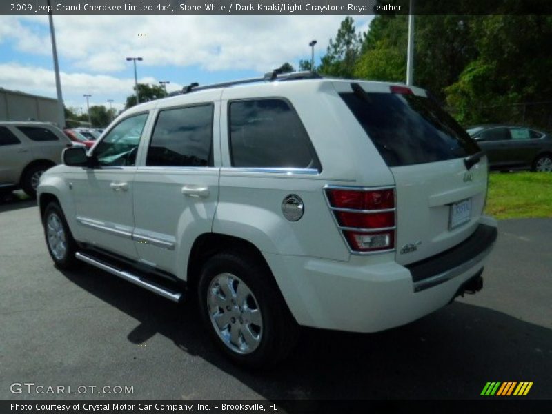 Stone White / Dark Khaki/Light Graystone Royal Leather 2009 Jeep Grand Cherokee Limited 4x4