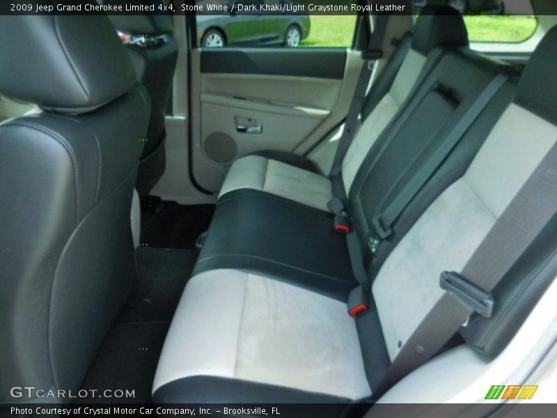 Stone White / Dark Khaki/Light Graystone Royal Leather 2009 Jeep Grand Cherokee Limited 4x4