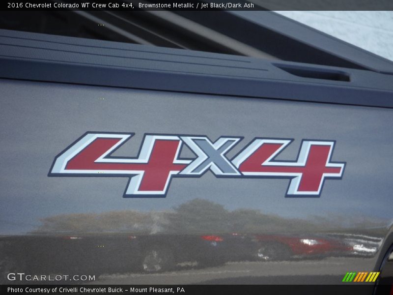 Brownstone Metallic / Jet Black/Dark Ash 2016 Chevrolet Colorado WT Crew Cab 4x4