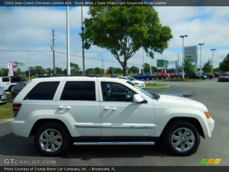 Stone White / Dark Khaki/Light Graystone Royal Leather 2009 Jeep Grand Cherokee Limited 4x4