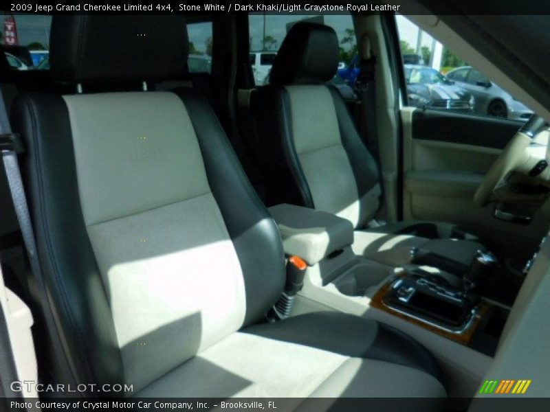Stone White / Dark Khaki/Light Graystone Royal Leather 2009 Jeep Grand Cherokee Limited 4x4