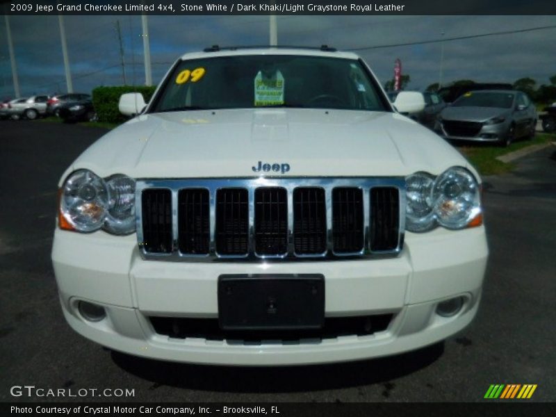 Stone White / Dark Khaki/Light Graystone Royal Leather 2009 Jeep Grand Cherokee Limited 4x4