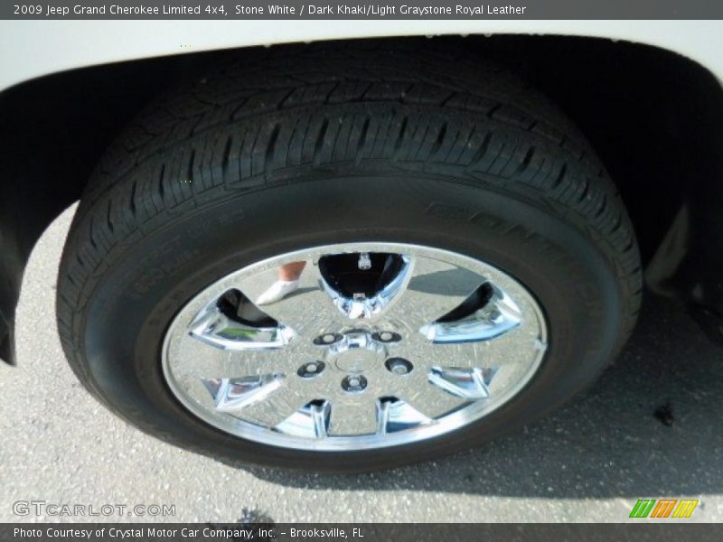 Stone White / Dark Khaki/Light Graystone Royal Leather 2009 Jeep Grand Cherokee Limited 4x4