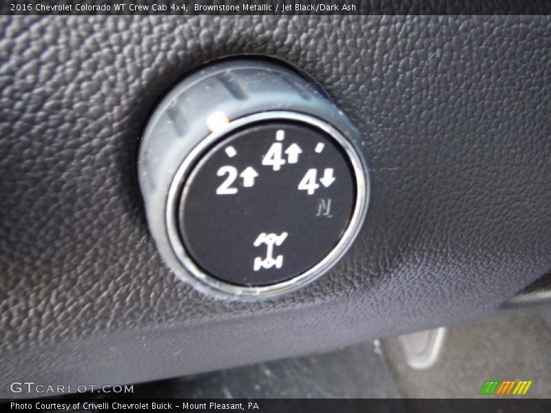 Brownstone Metallic / Jet Black/Dark Ash 2016 Chevrolet Colorado WT Crew Cab 4x4