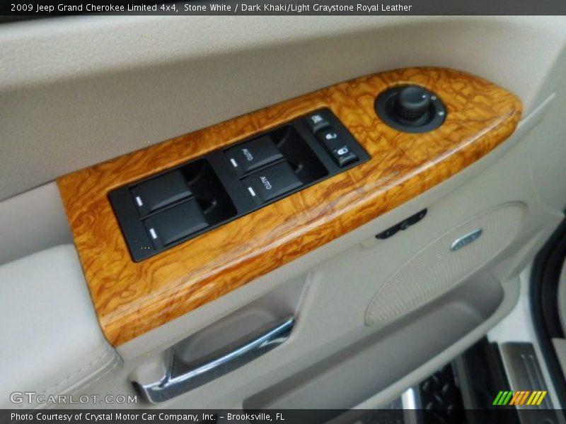 Stone White / Dark Khaki/Light Graystone Royal Leather 2009 Jeep Grand Cherokee Limited 4x4