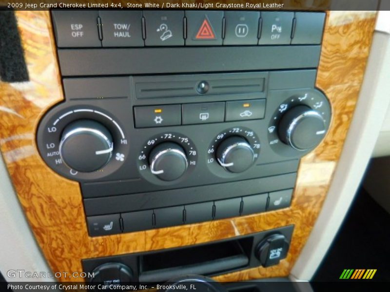 Stone White / Dark Khaki/Light Graystone Royal Leather 2009 Jeep Grand Cherokee Limited 4x4