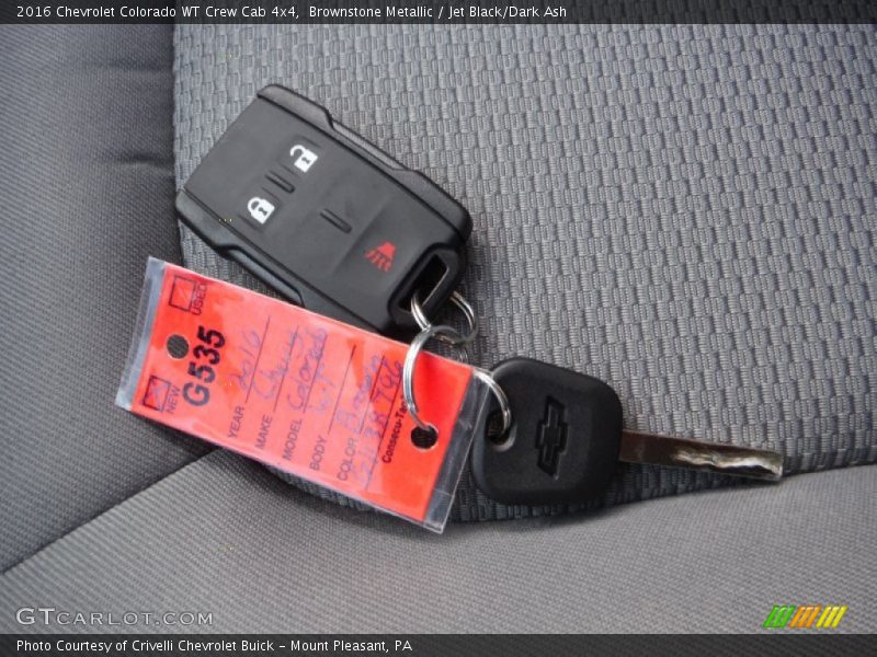 Keys of 2016 Colorado WT Crew Cab 4x4