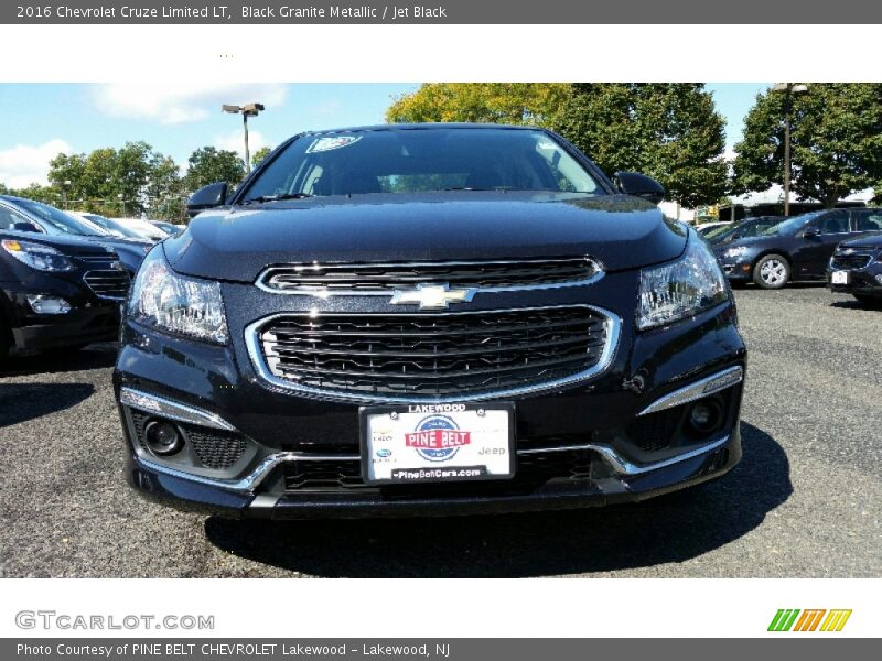 Black Granite Metallic / Jet Black 2016 Chevrolet Cruze Limited LT
