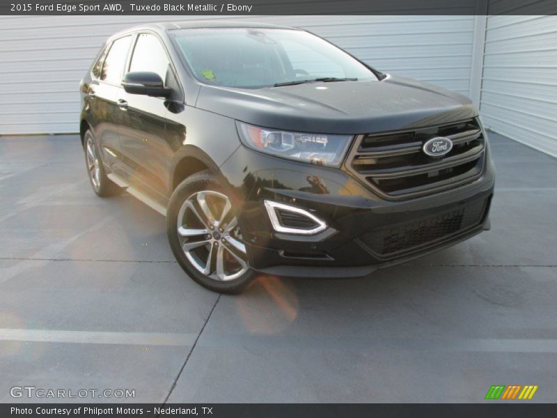 Tuxedo Black Metallic / Ebony 2015 Ford Edge Sport AWD