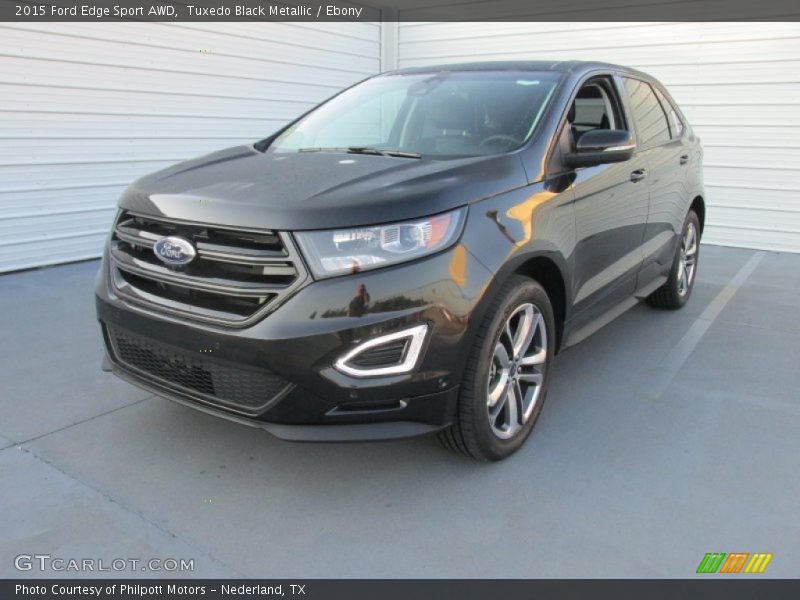 Tuxedo Black Metallic / Ebony 2015 Ford Edge Sport AWD