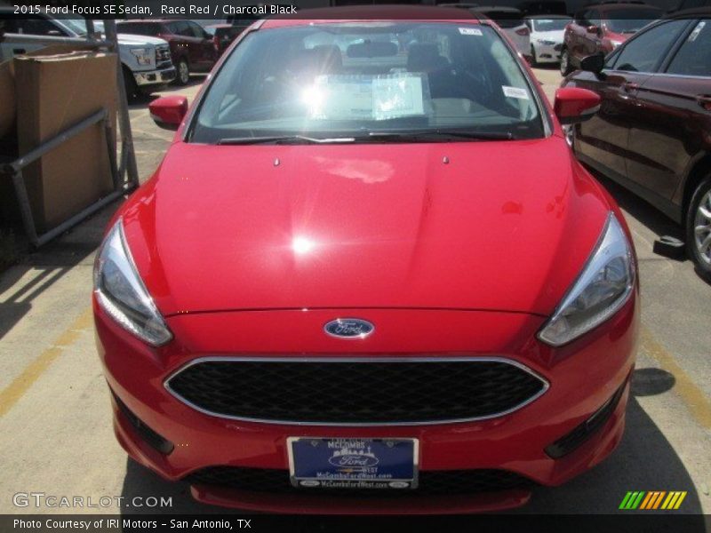 Race Red / Charcoal Black 2015 Ford Focus SE Sedan