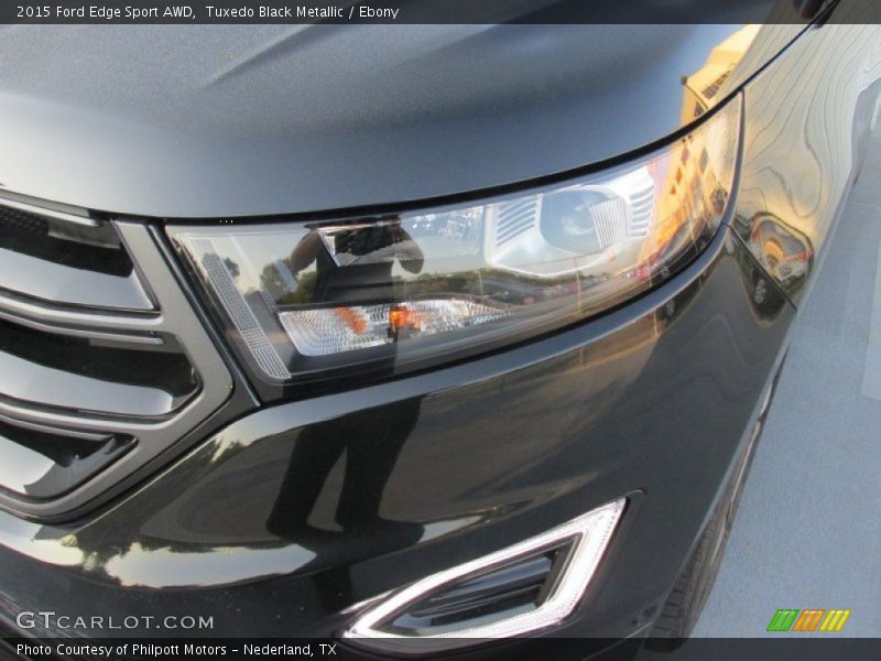 Tuxedo Black Metallic / Ebony 2015 Ford Edge Sport AWD