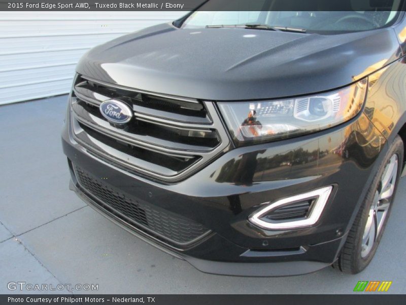 Tuxedo Black Metallic / Ebony 2015 Ford Edge Sport AWD