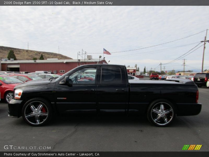 Black / Medium Slate Gray 2006 Dodge Ram 1500 SRT-10 Quad Cab