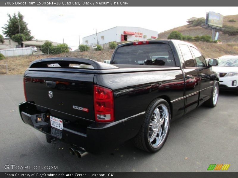 Black / Medium Slate Gray 2006 Dodge Ram 1500 SRT-10 Quad Cab