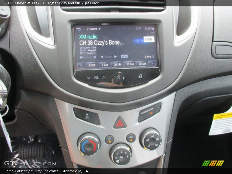 Cyber Gray Metallic / Jet Black 2016 Chevrolet Trax LT