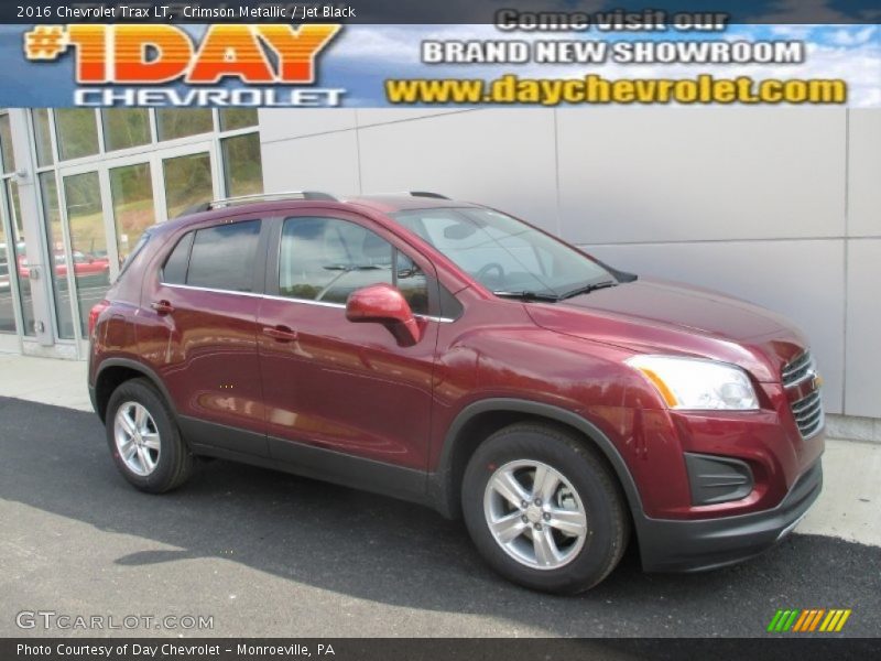 Crimson Metallic / Jet Black 2016 Chevrolet Trax LT